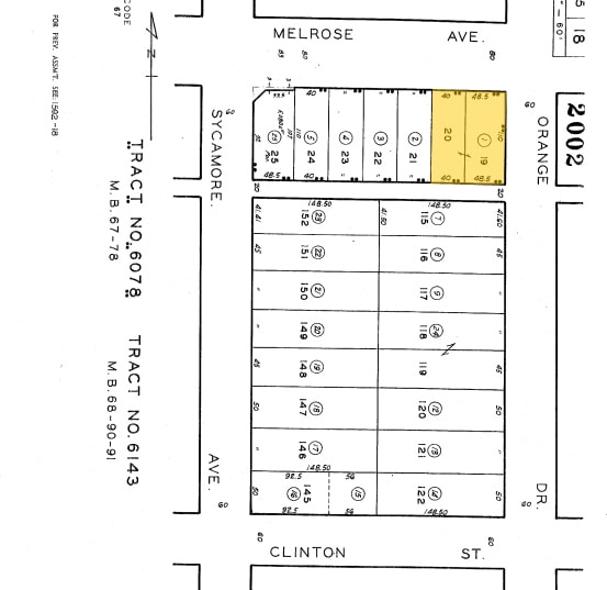 6900 Melrose Ave, Los Angeles, CA à louer - Plan cadastral – Image 2 sur 85