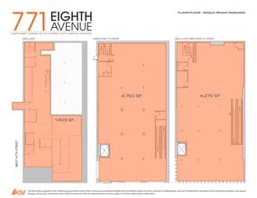 771 Eighth Ave, New York, NY à louer Plan de site– Image 1 sur 1