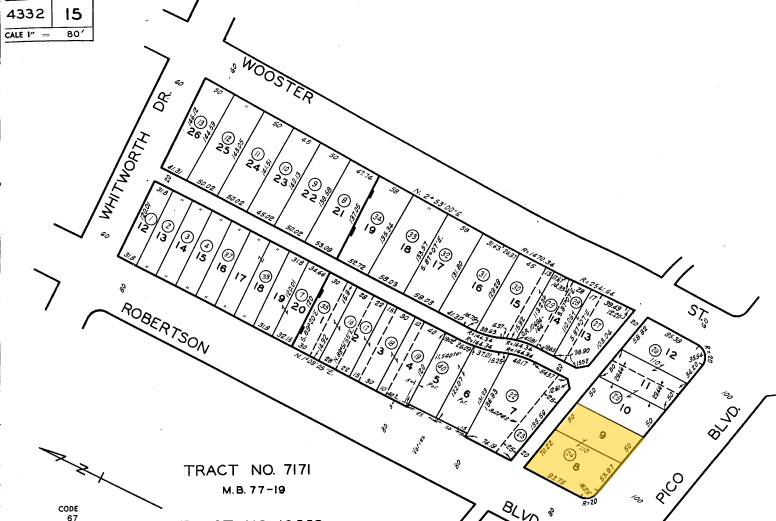 8771-8783 W Pico Blvd, Los Angeles, CA à louer - Plan cadastral – Image 3 sur 32