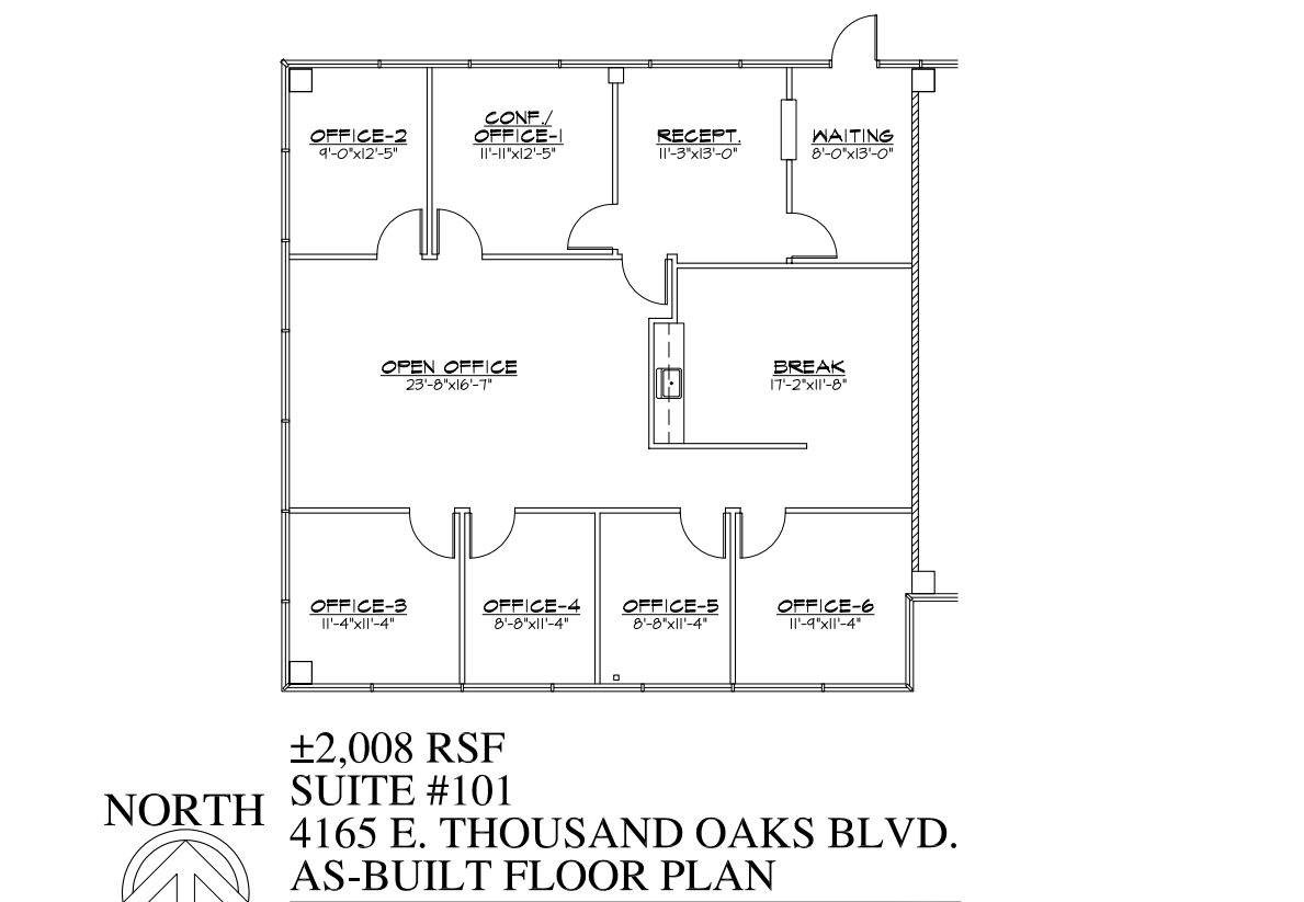 4165-4195 E Thousand Oaks Blvd, Westlake Village, CA à louer Plan d’étage– Image 1 sur 1