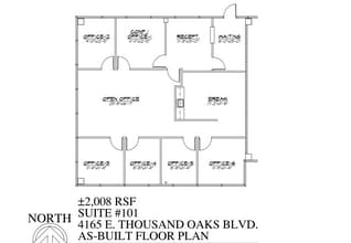 4165-4195 E Thousand Oaks Blvd, Westlake Village, CA à louer Plan d’étage– Image 1 sur 1