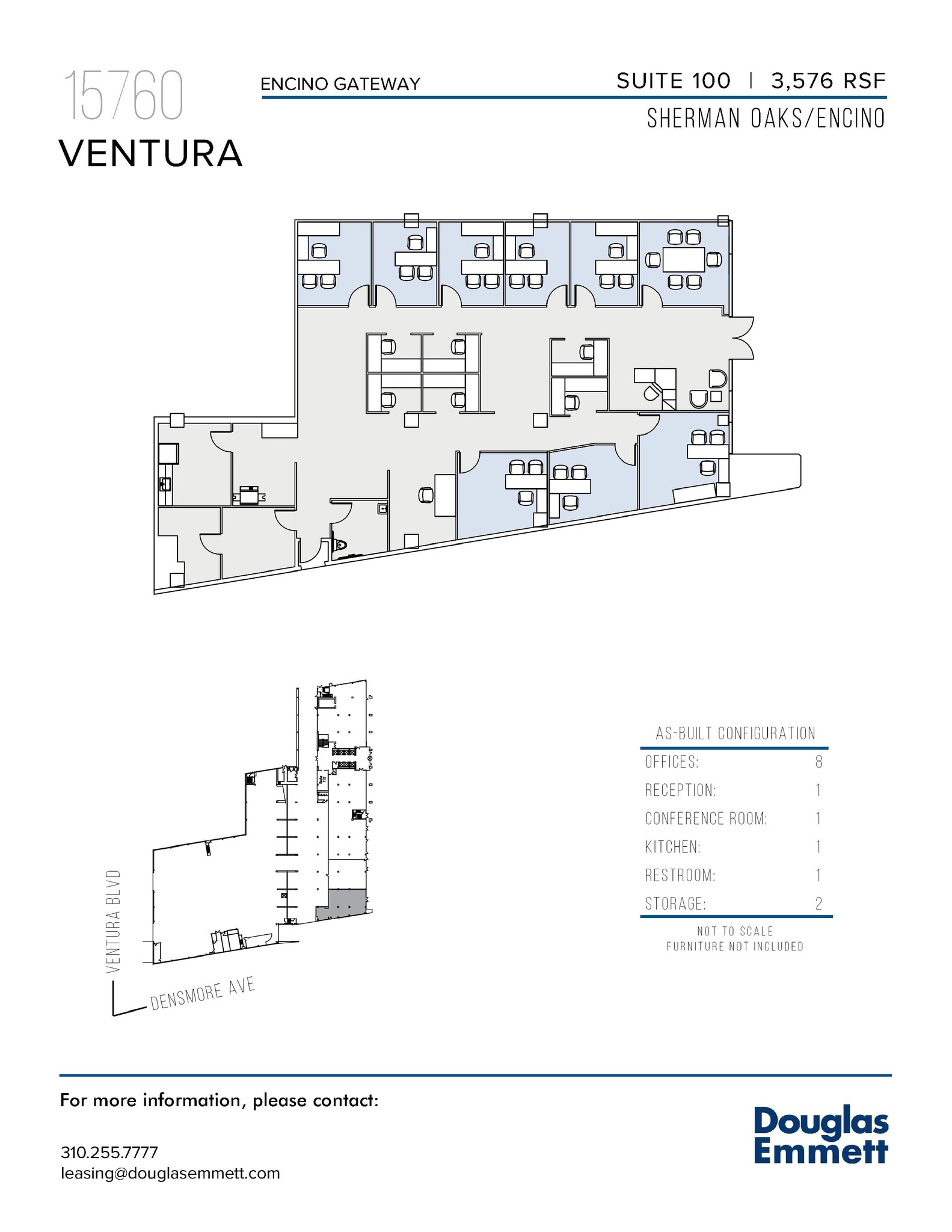 15760 Ventura Blvd, Encino, CA à louer Plan d’étage– Image 1 sur 1