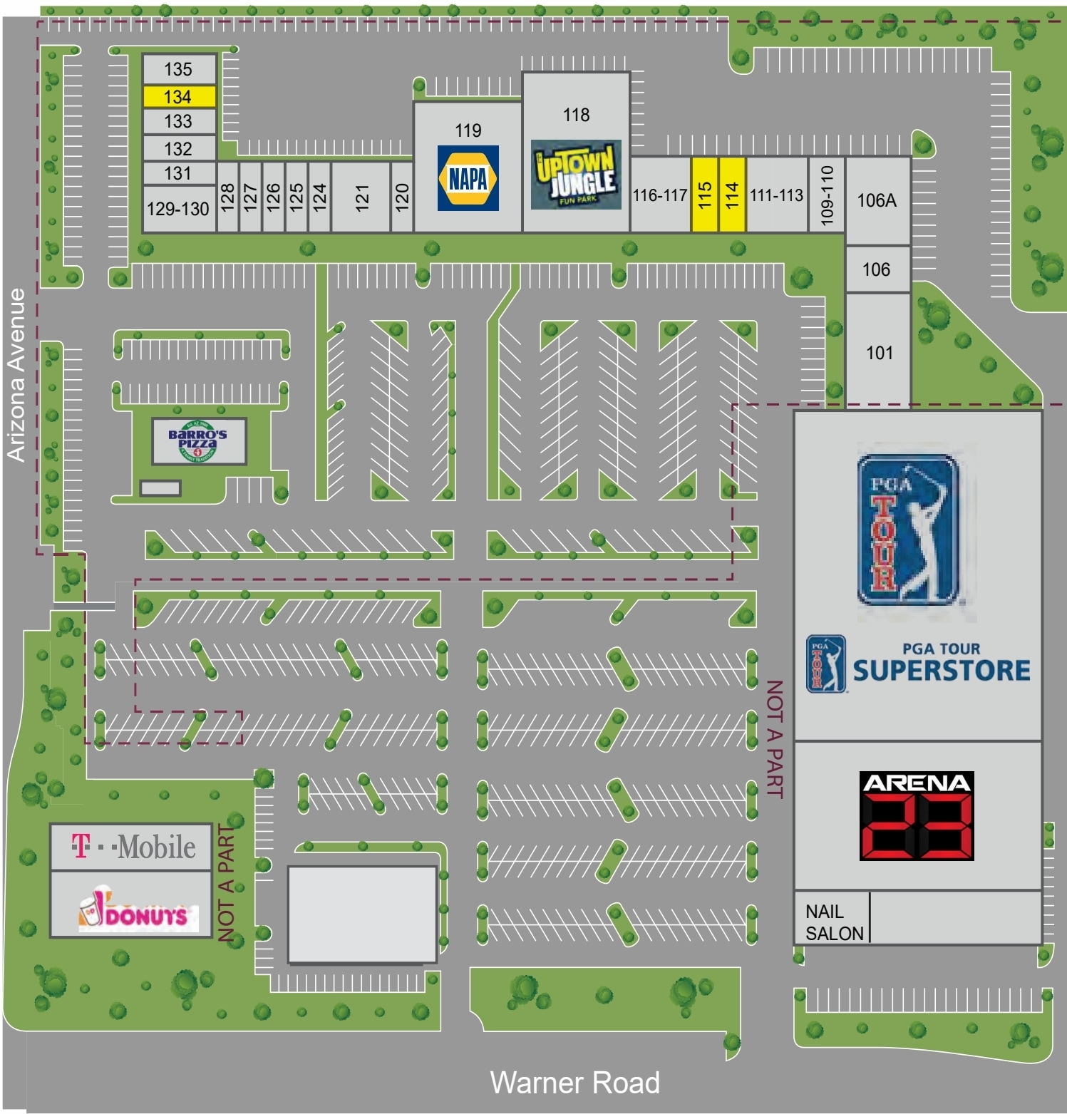 2041-2091 N Arizona Ave, Chandler, AZ à louer Plan de site– Image 1 sur 1