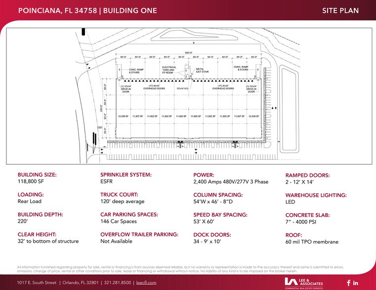 Poinciana Logistics Center portefeuille de 2 biens à vendre sur LoopNet.fr - Plan de site – Image 2 sur 3