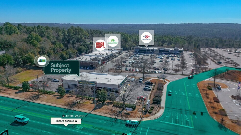 3545 Richland Ave W, Aiken, SC à vendre - Aérien – Image 3 sur 3