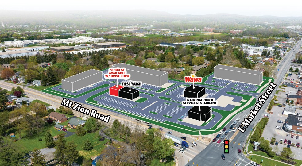 E Market St & Mt Zion Rd, York, PA à louer - Photo de l’immeuble – Image 1 sur 2