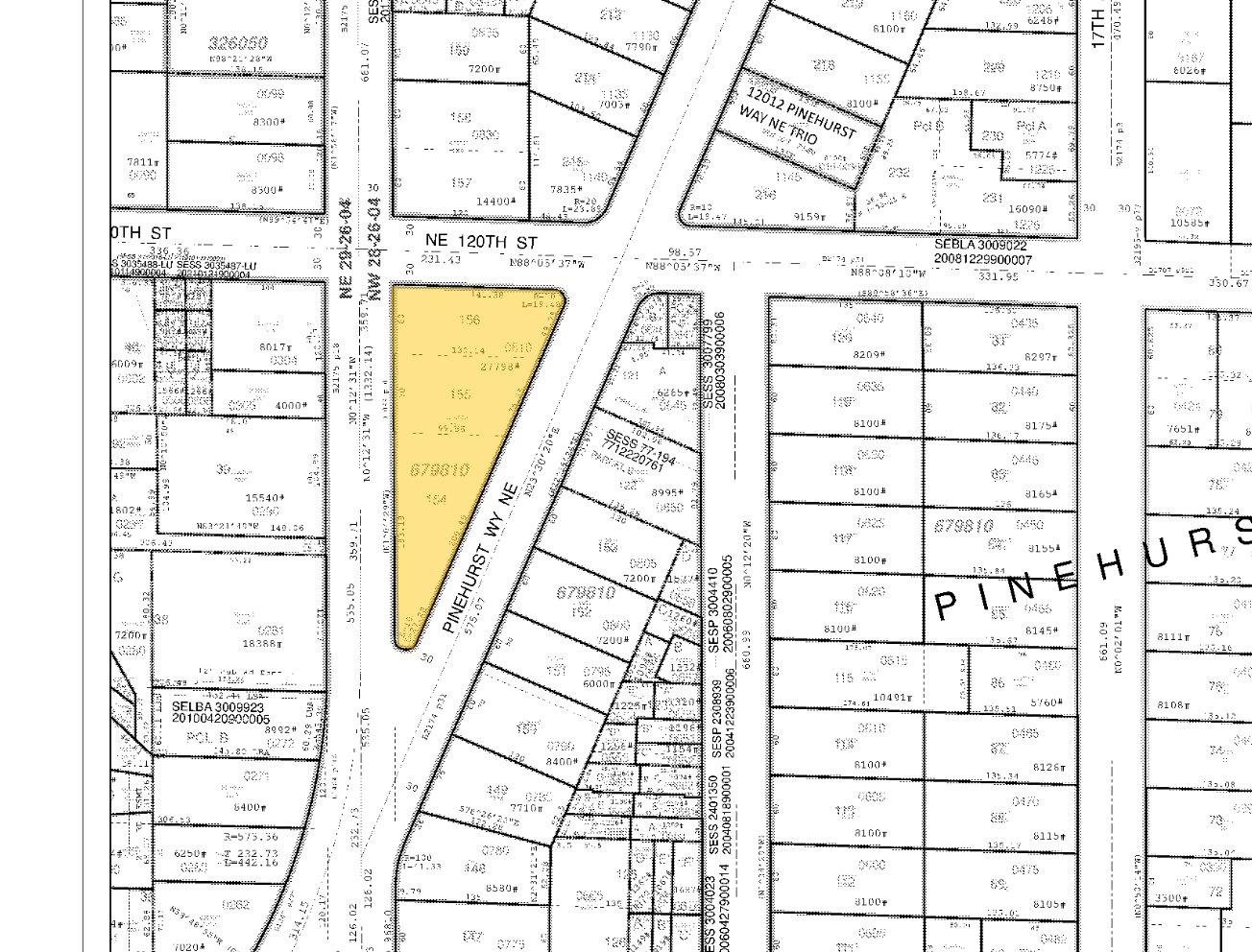 11730 15th Ave NE, Seattle, WA à vendre Plan cadastral– Image 1 sur 2