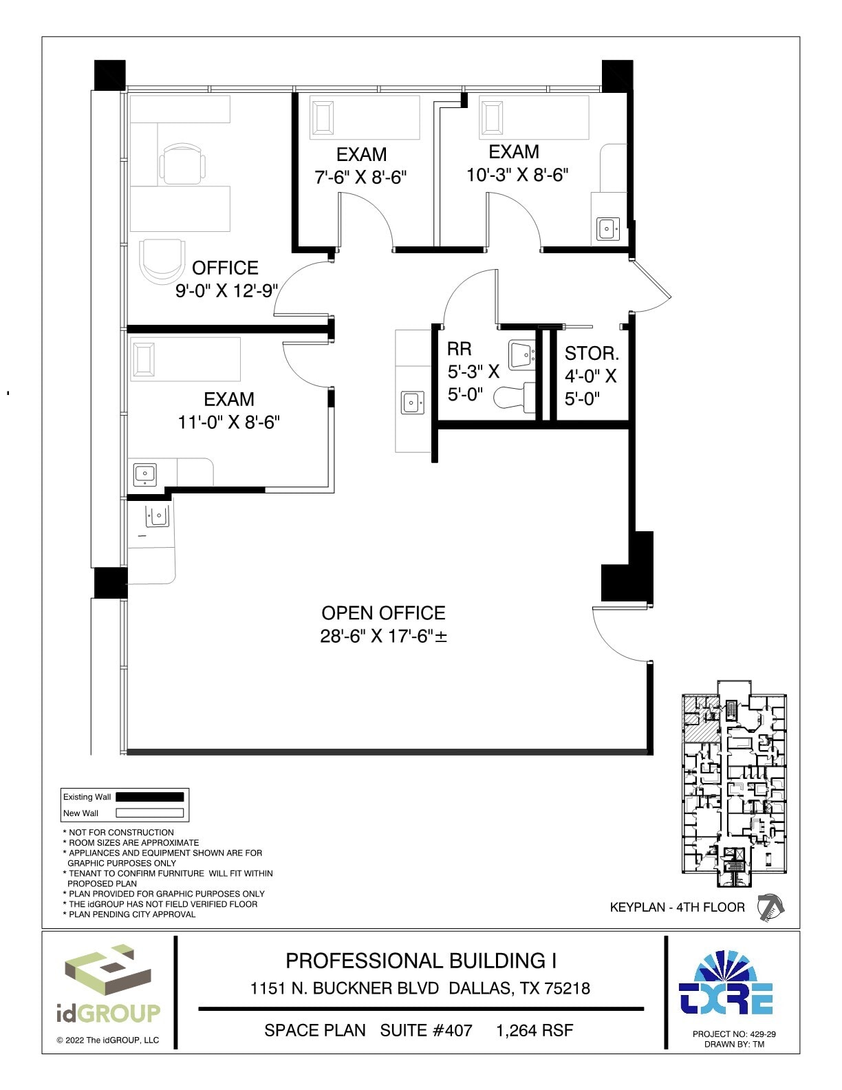 1151 N Buckner Blvd, Dallas, TX à louer Plan d’étage– Image 1 sur 1