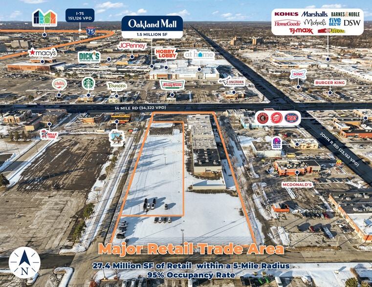 101 W 14 Mile Rd, Madison Heights, MI à vendre - Photo de l’immeuble – Image 2 sur 11