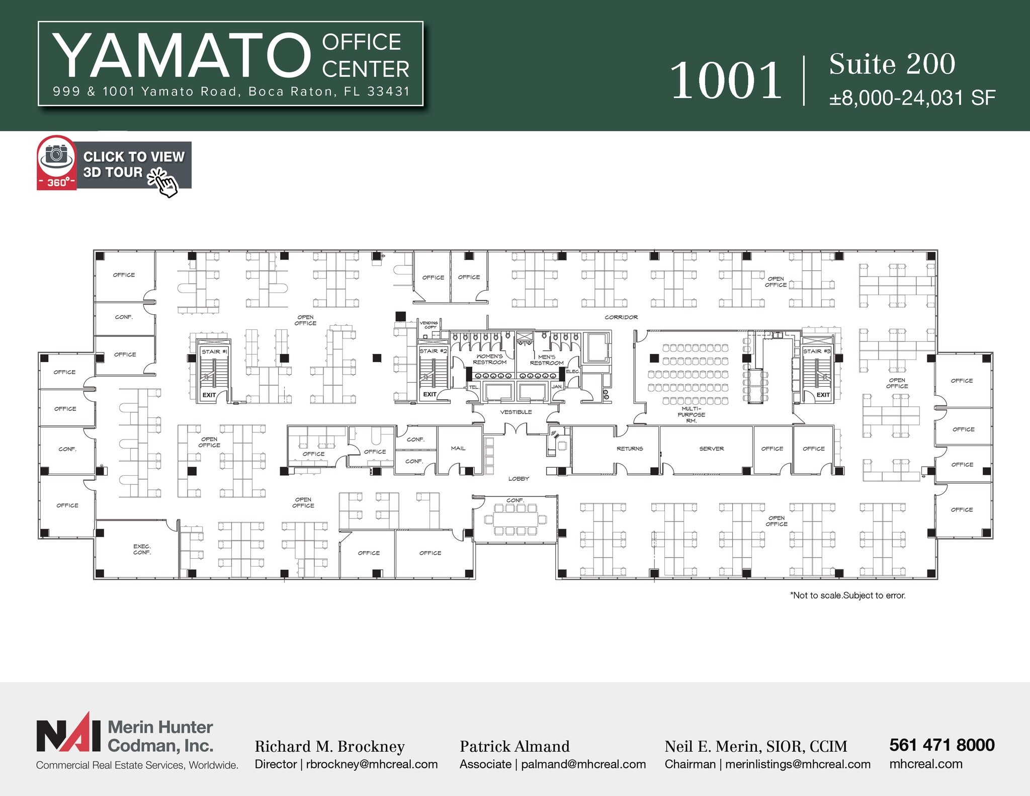 999 Yamato Rd, Boca Raton, FL à louer Plan d’étage– Image 1 sur 30