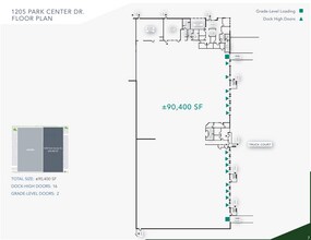 1205-1211 Park Center Dr, Vista, CA à louer Plan d’étage– Image 2 sur 2