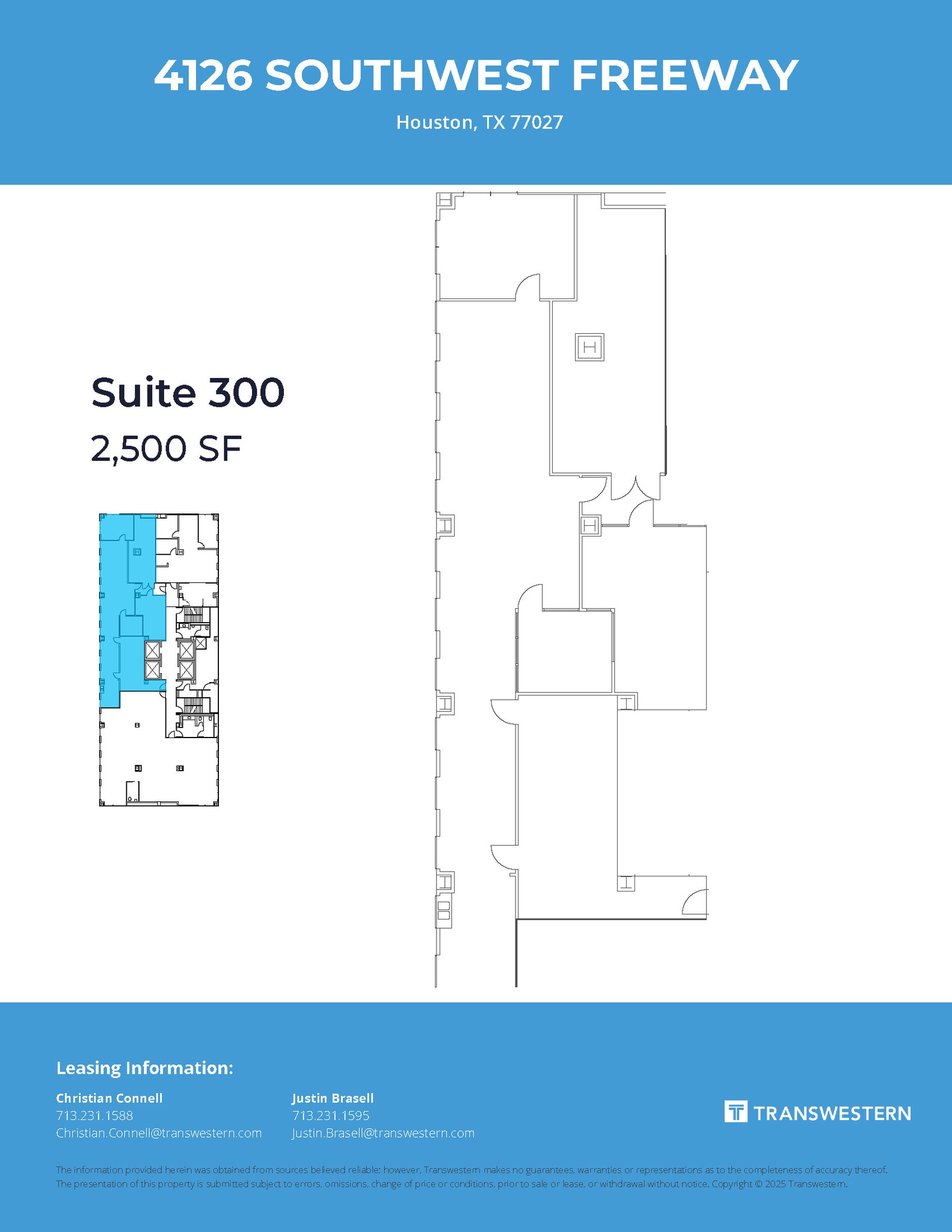 4126 Southwest Fwy, Houston, TX à louer Plan d’étage– Image 1 sur 1