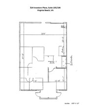 404 Investors Pl, Virginia Beach, VA à louer Plan d’étage– Image 1 sur 1