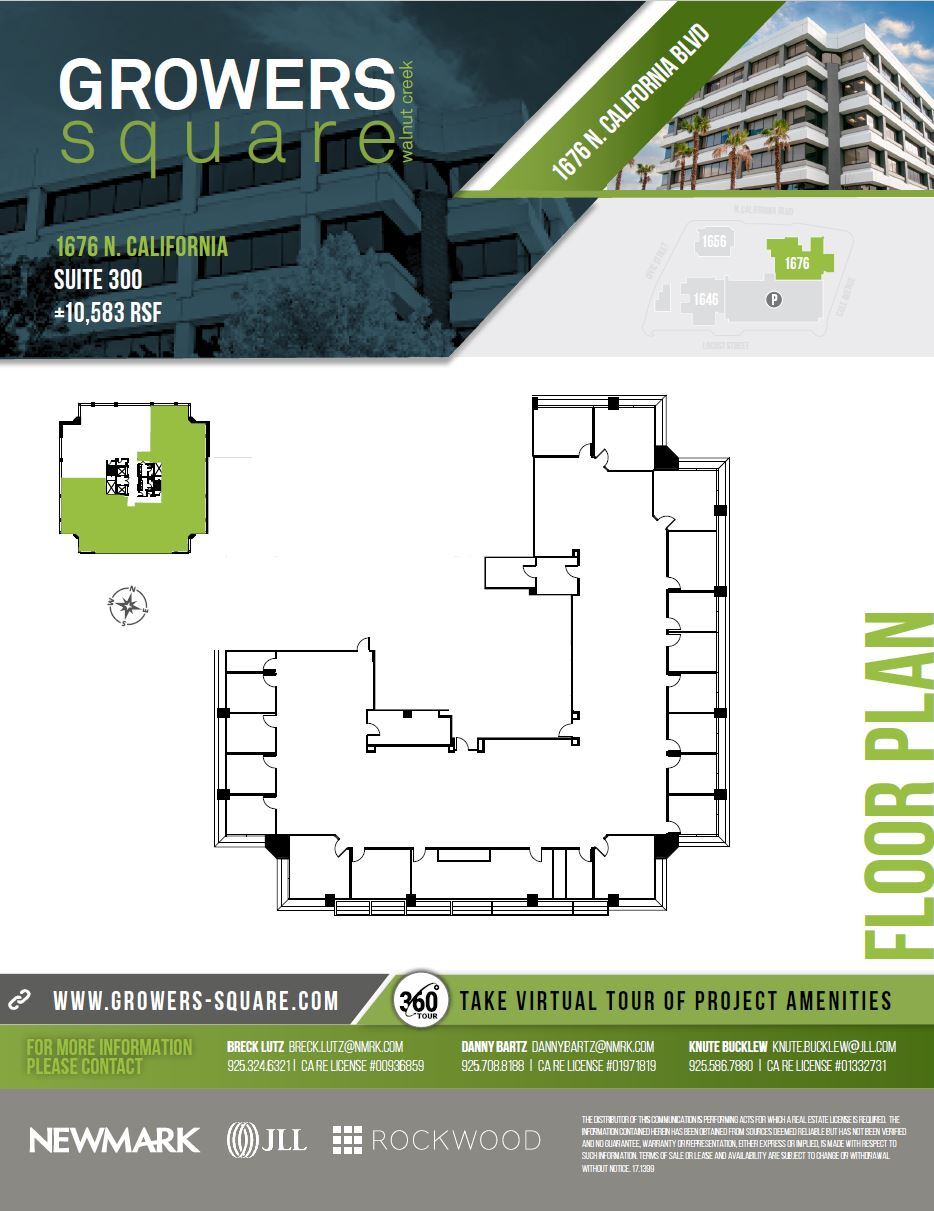 1676 N California Blvd, Walnut Creek, CA à louer Plan d’étage– Image 1 sur 1