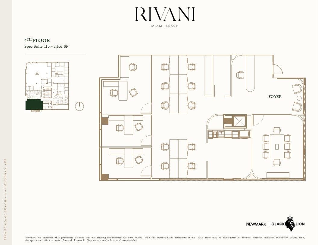 1691 Michigan Ave, Miami Beach, FL à louer Plan d’étage– Image 1 sur 1