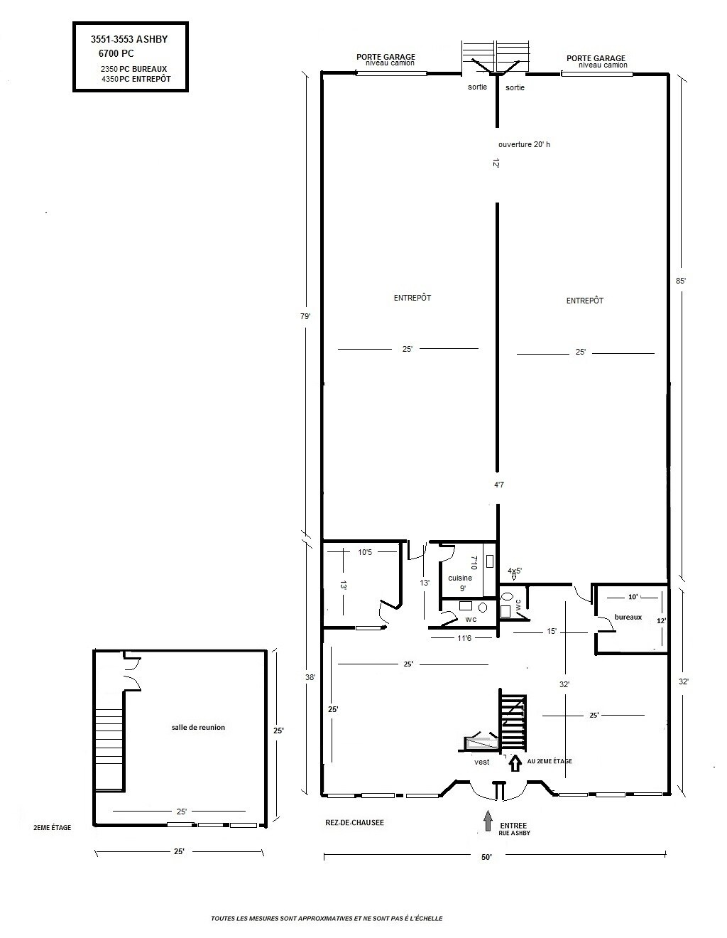 3591-3591 Rue Ashby, Saint-Laurent, QC à louer Plan d’étage– Image 1 sur 8