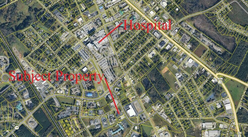1602 Spring St, Greenwood, SC à vendre - Aérien – Image 2 sur 4