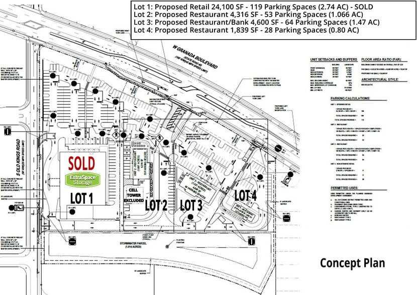 Granada Blvd & Old Kings Rd, Ormond Beach, FL à louer - Plan de site – Image 2 sur 5