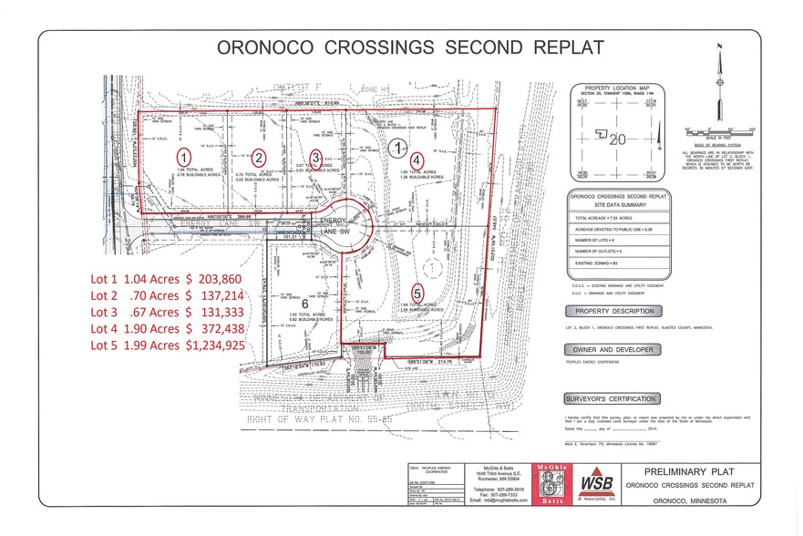 ENERGY Ln, Oronoco, MN à vendre - Plan cadastral – Image 2 sur 3
