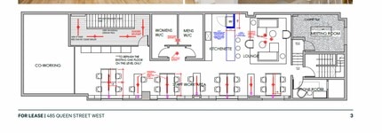 485 Queen St W, Toronto, ON à louer Plan d’étage– Image 1 sur 1