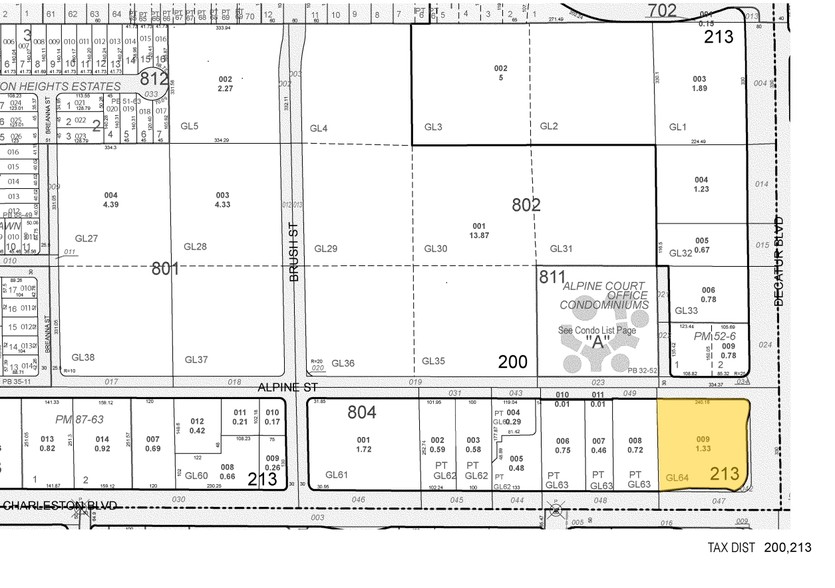 4800 W Charleston Blvd, Las Vegas, NV à louer - Plan cadastral – Image 2 sur 2