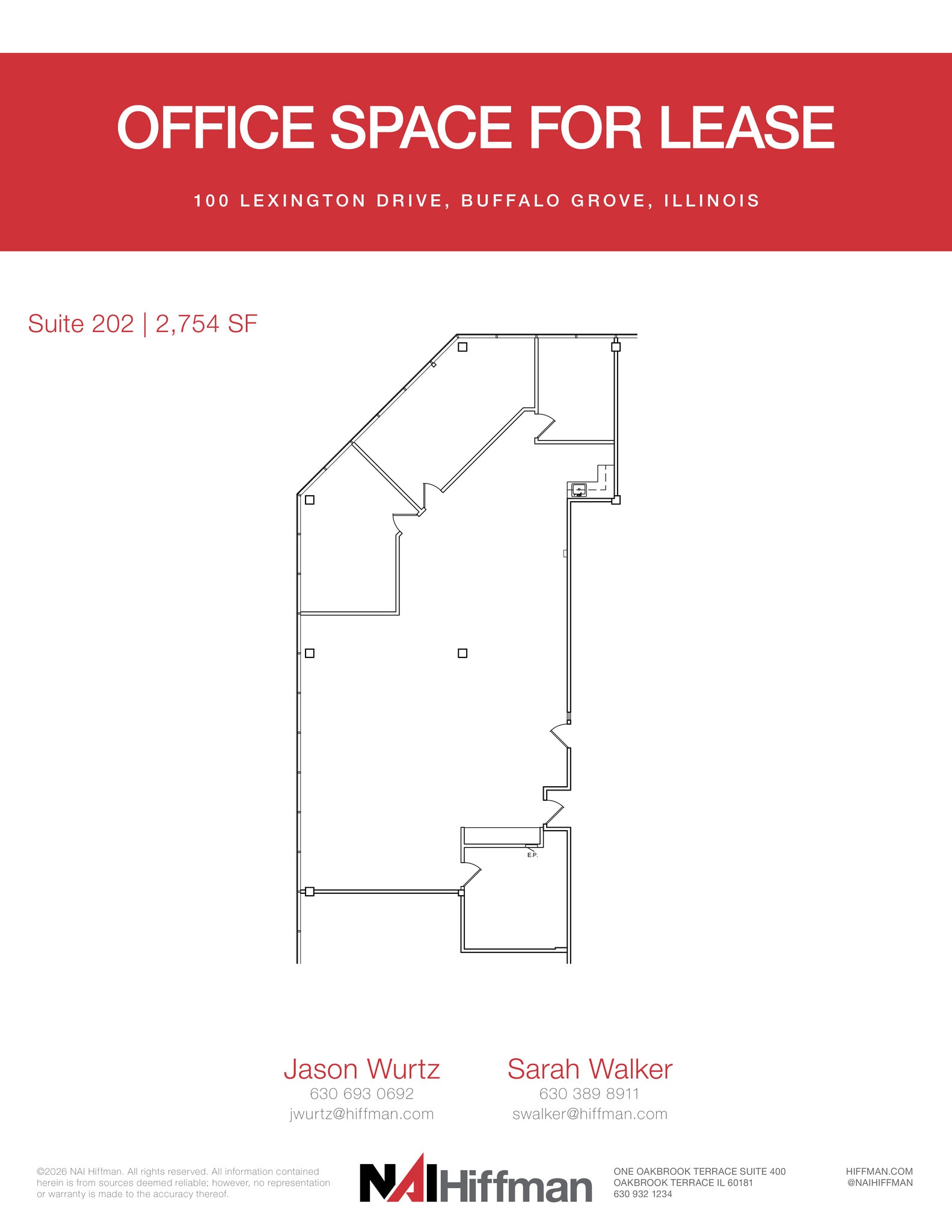 100 Lexington Dr, Buffalo Grove, IL à louer Plan d’étage– Image 1 sur 1