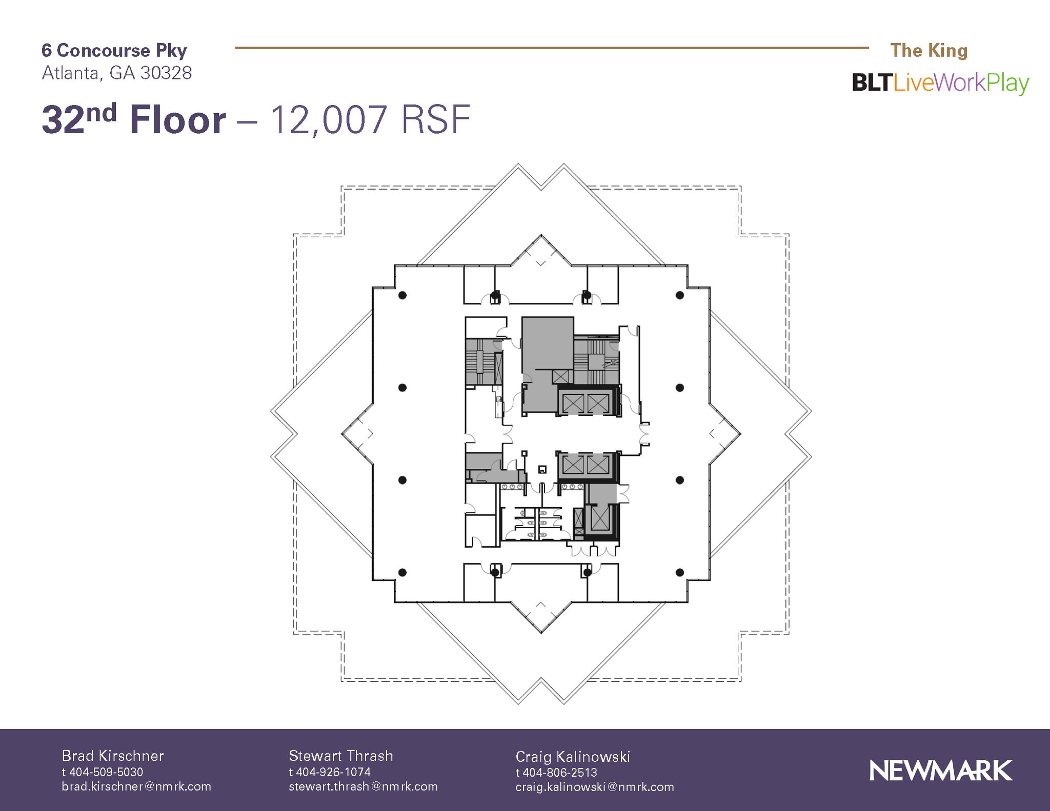6 Concourse Pky NE, Atlanta, GA à louer Plan d’étage– Image 1 sur 1