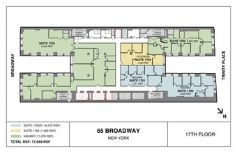 65 Broadway, New York, NY à louer Plan de site– Image 1 sur 6