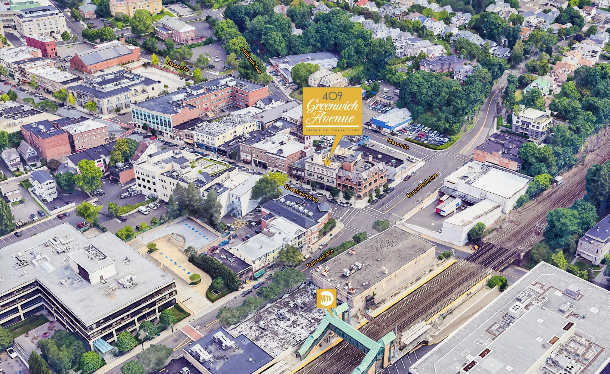 407-409 Greenwich Ave, Greenwich, CT à louer Aérien– Image 1 sur 5