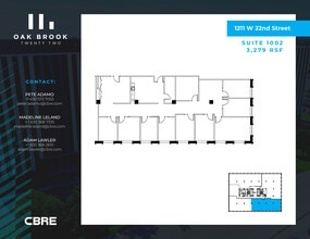 1211 W 22nd St, Oak Brook, IL à louer Plan d’étage– Image 1 sur 1