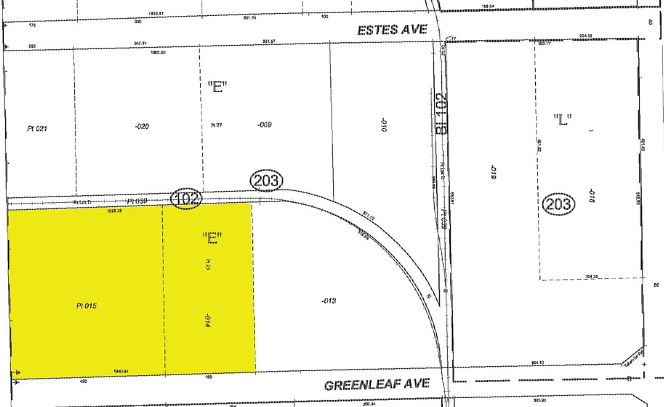 2400-2440 Greenleaf Ave, Elk Grove Village, IL à louer - Plan cadastral – Image 2 sur 4