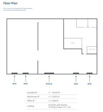 N110W13125 Washington Dr, Germantown, WI à louer Plan d’étage– Image 1 sur 1