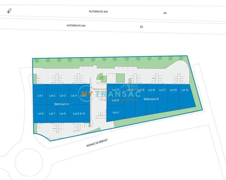 Local d’activités dans Villebon-sur-Yvette à louer - Plan de site – Image 3 sur 6