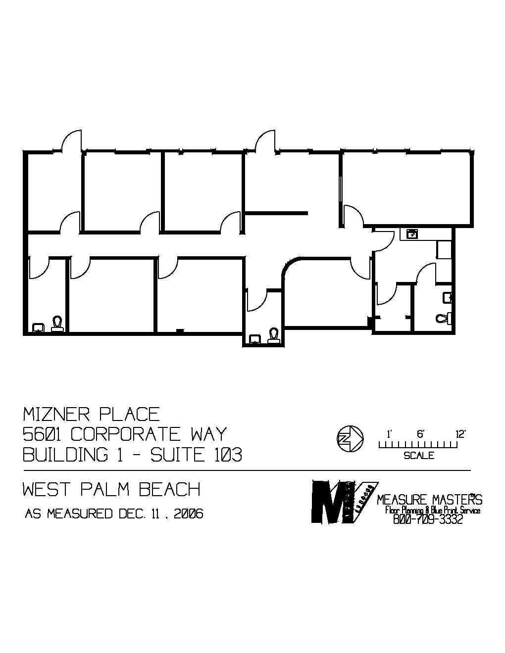 5601 Corporate Way, West Palm Beach, FL à louer Plan d’étage– Image 1 sur 1