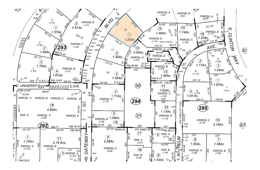 2002 N Gateway Blvd, Fresno, CA à vendre - Plan cadastral – Image 3 sur 4
