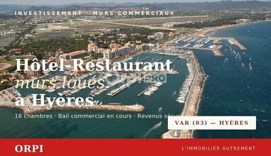 Hyeres - Vue aérienne vue de carte