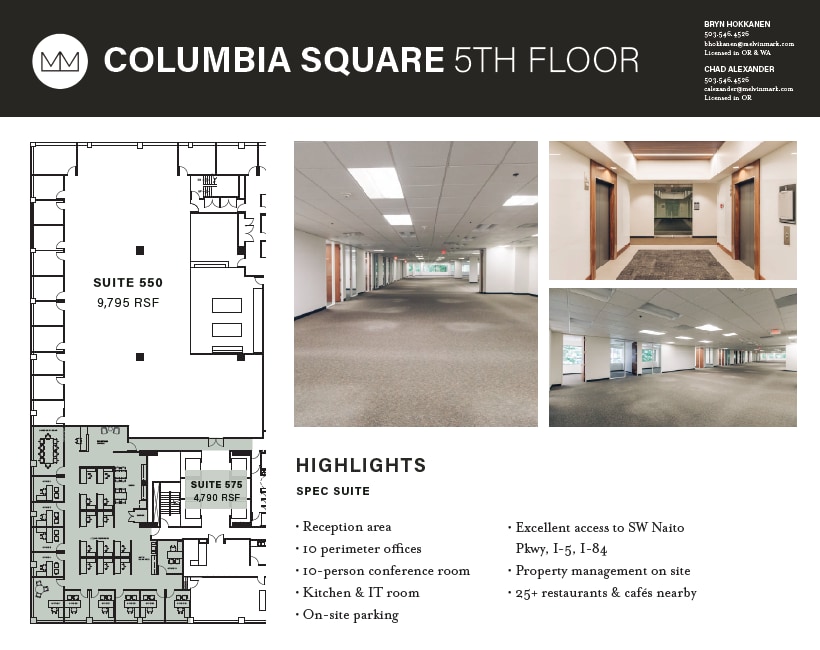 111 SW Columbia St, Portland, OR à louer Plan d’étage– Image 1 sur 1