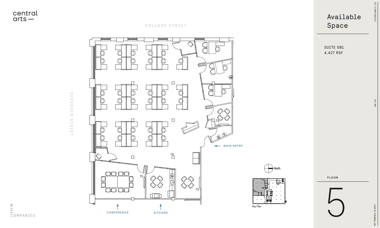 730 N Franklin St, Chicago, IL à louer Plan d’étage– Image 1 sur 1
