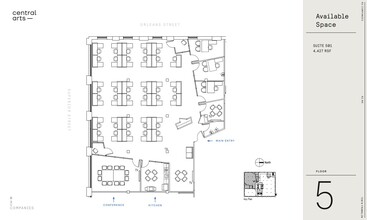 730 N Franklin St, Chicago, IL à louer Plan d’étage– Image 1 sur 1