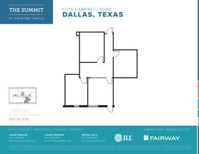 17101 Preston Rd, Dallas, TX à louer Plan d’étage– Image 1 sur 1