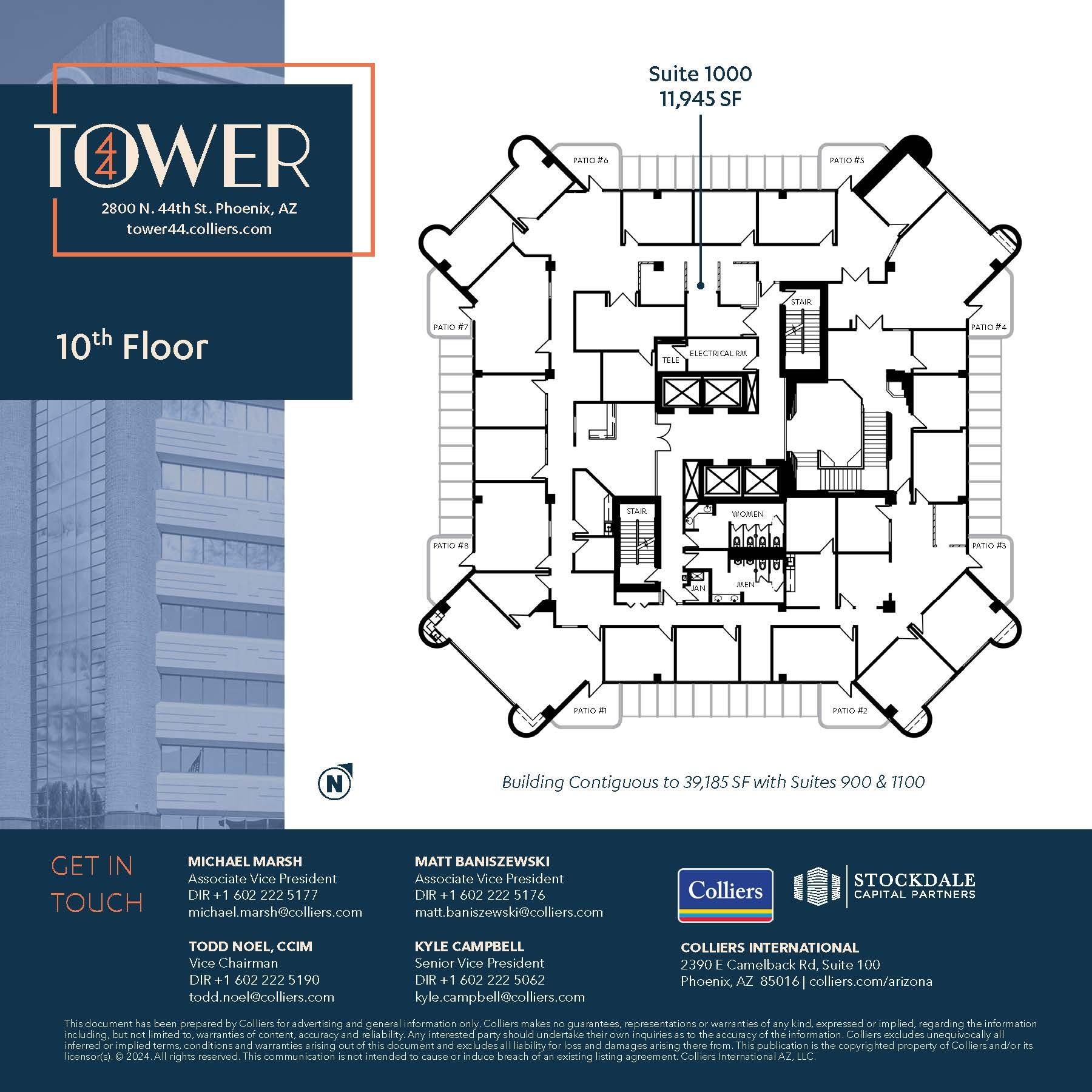 2800 N 44th St, Phoenix, AZ à louer Plan d’étage– Image 1 sur 1