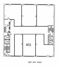 255 W 36th St, New York, NY à louer Plan d’étage– Image 1 sur 6