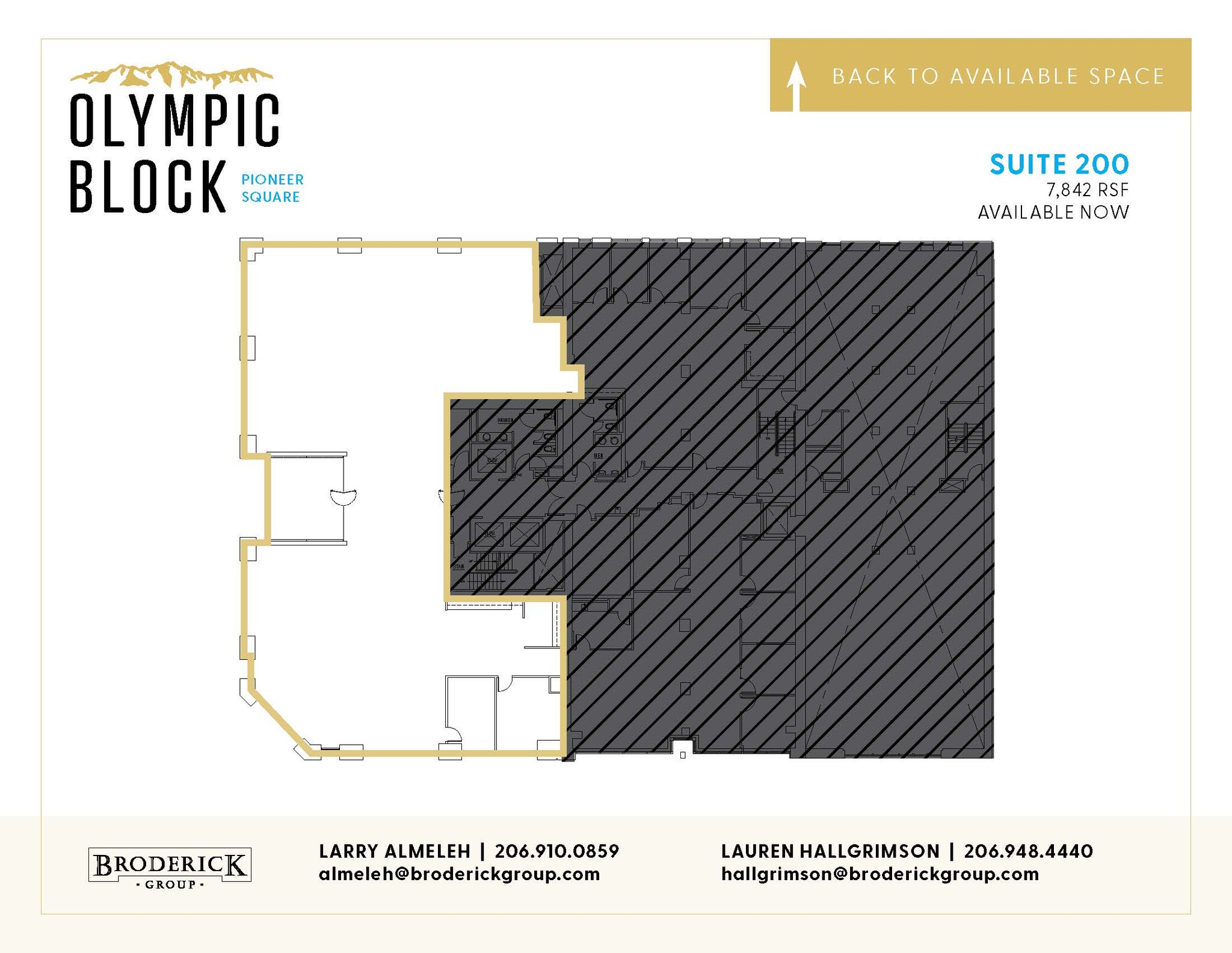 101 Yesler Way, Seattle, WA à louer Plan d’étage– Image 1 sur 1