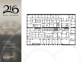 216 W Jackson Blvd, Chicago, IL à louer Plan d’étage– Image 1 sur 1