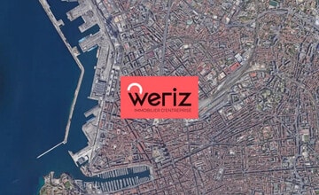 Marseille, BDR - VUE AÉRIENNE vue de carte