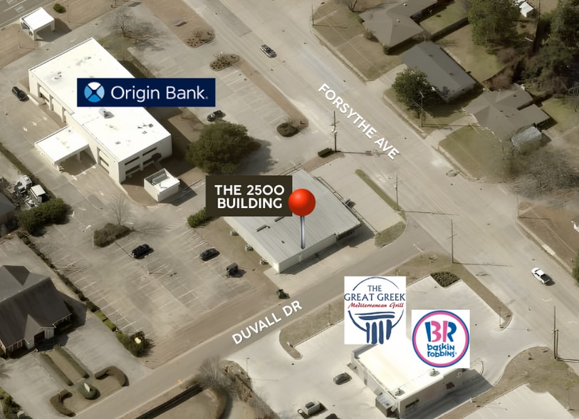 2500 Forsythe Ave, Monroe, LA à louer - Aérien – Image 2 sur 3