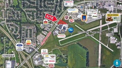 1275 W Highway 1, Iowa City, IA - Vue aérienne vue de carte