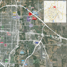 I-20 & Hwy 351, Abilene, TX - VUE AÉRIENNE  vue de carte