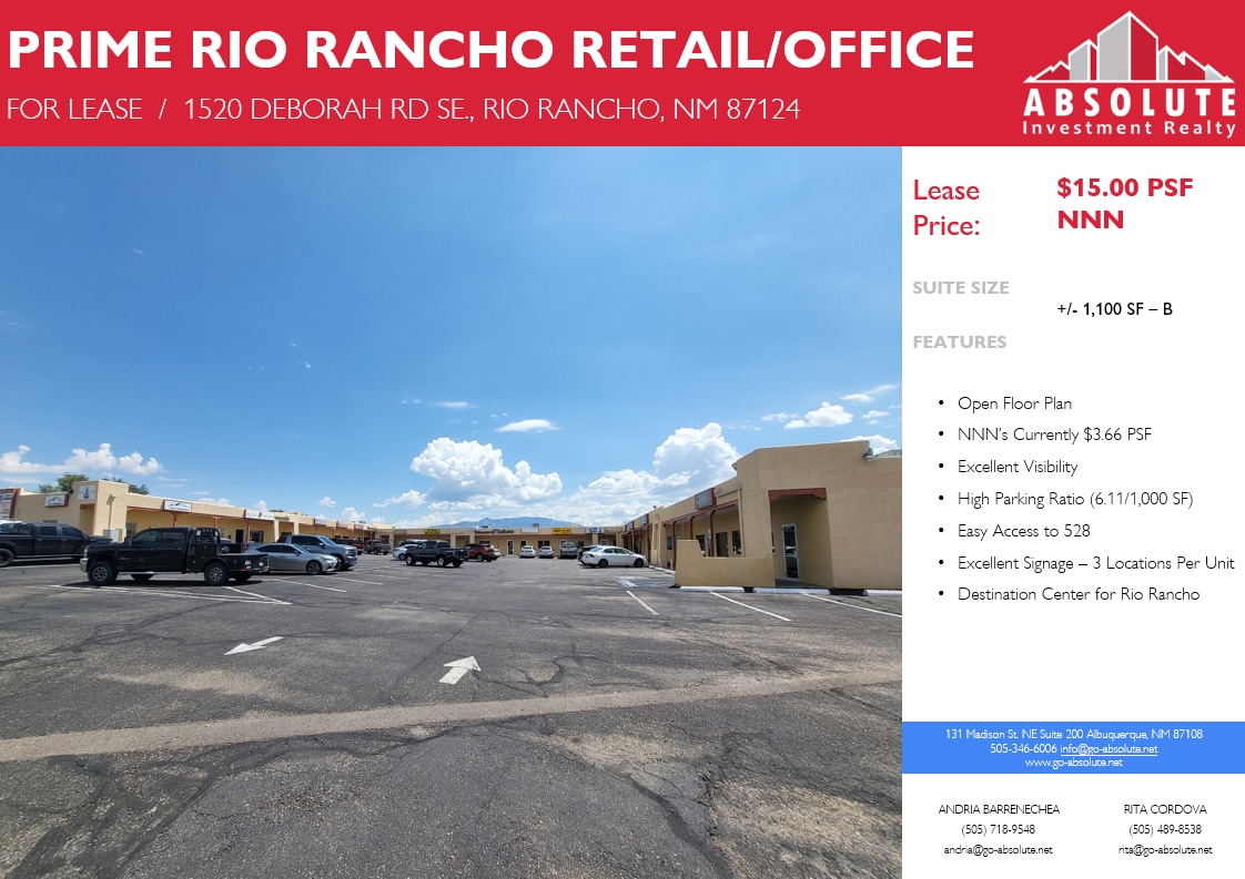 1520 Deborah Rd, Rio Rancho, NM à louer Photo de l’immeuble– Image 1 sur 7