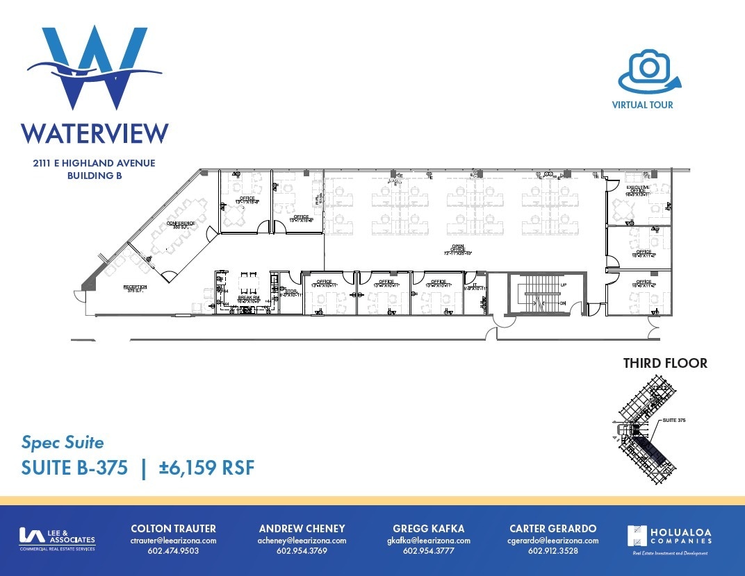 2111 E Highland Ave, Phoenix, AZ à louer Plan d’étage– Image 1 sur 1